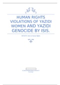 HUMAN RIGHTS VIOLATIONS OF YAZIDI WOMEN AND YAZIDI GENOCIDE BY ISIS.