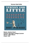 Vernon God little ~ boekverslag Engels