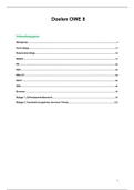 Doelen OWE 8 