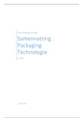 Samenvatting Packaging Technologie