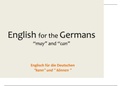 German to English - CAN and MAY