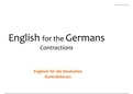 German to English - Contractions