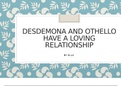 presentation on Othello and Desdemona's relationship