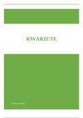 Kwakiutl (Kwakwaka’wakw) culturele antropologie handout 