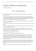 Lengua española en comunicación (temas 1 y 2)