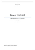 Law of Contract - PVL3702