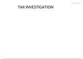 Tax investigation