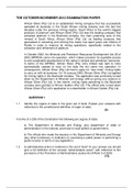 ADL2601 - Administrative law Nov 2012 Memorandum