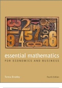 DSC1520 EBOOK - Essential Mathematics for Economics and Business Fourth Edition, 2013.