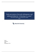 PHIA 2.4 Paper on Early Prevention of  Juvenile Delinquency and antisocial behavior
