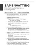 Samenvatting Internationaal en Europees Belastingrecht