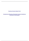 INF10003 Final Business Scenario Report