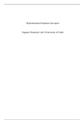 CHEM 2315 Hydroboration Oxidation Lab report