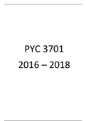 PYC3701 2016-2018 ANSWERS
