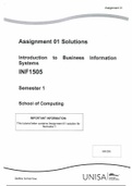 INF1505  Assignment 1 Solutions