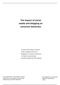 The Impact of Social Media on Consumer Behaviour - Business Dissertation