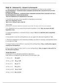 Math 10 - Homework 6 – Answers to homework