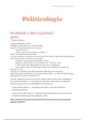 Samenvatting politicologie 2018-2019