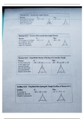 Geometry Ch 1 - 12 Handwritten Notes w/ Drawn examples