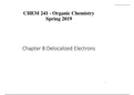 Chem 241 Chapter 8: Delocalized Electrons