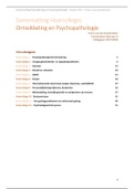 Samenvatting hoorcolleges Ontwikkeling en Psychopathologie