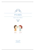 PYC4805 child psychology, assignment 2