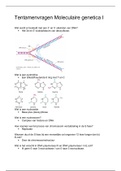 Moleculaire Genetica&comma; 44 Tentamenvragen en Antwoorden
