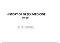 Greek History of Medicine