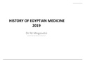 Egyptian History of Medicine