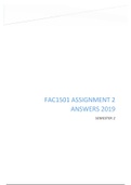 FAC1501 ASSIGNMENT 2 ANSWERS SECOND SEMESTER 2019