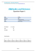 Aldehydes and ketones Q 1