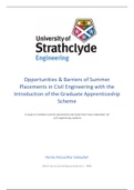Dissertation based on the opportunities of summer placements with the introduction of graduate apprenticeship scheme