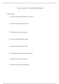 How to Listen Worksheet/Study guide 1 - Intro to Music