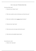 How to Listen Worksheet/Study guide 2 - Intro to Music