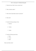 How to Listen Worksheet/Study guide 3 - Intro to Music