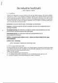 Samenvatting: De Industrie - H1 t/m H5 - Uitgeverij stoffels - VWO 