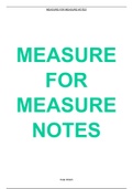 Measure for Measure Study Guide