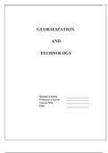 GLOBALIZATION AND TECHNOLOGY