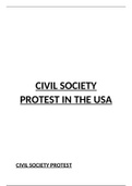 Civil Society Protest in the USA