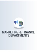 ieb  Business Studies MARKETING AND FINANCE DEPARTMENTS NOTES