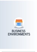 ieb Business Studies BUSINESS ENVIRONMENTS NOTES