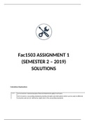 Fac1503 Assignment 1 - Semester 2 (2019