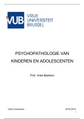 Psychopathologie van kinderen en adolescenten 