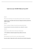 South University NSG5003 Midterm Exam 2019