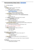 Chemistry Thermochemistry Study Guide