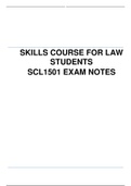 SCL1501 EXAM REVISION NOTES