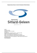 Stageverslag finance & control / accountancy Gemeente Sittard-Geleen inclusief onderzoeksopdracht