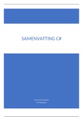 C# samenvatting (SE1)