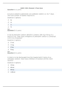 NURS 3501 Module 3 Post Quiz / NURS3501 Module 3 Post Quiz (Latest) : (Already graded A) 