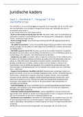 Juridische kaders toets periode 3 & 4